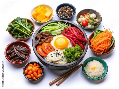 Korean Cuisine Spread: A Feast for the Senses photo