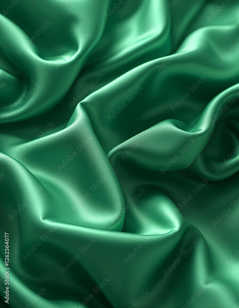 Obraz premium green silk background