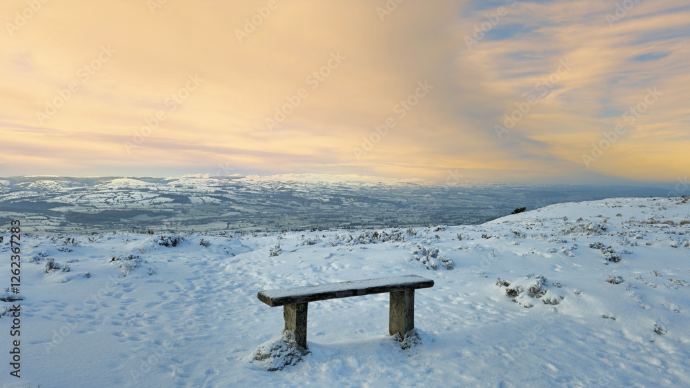 Frozen Landscape - Moel Famou North Wales in winter Frozen Landscape - Moel Famou North Wales in winter