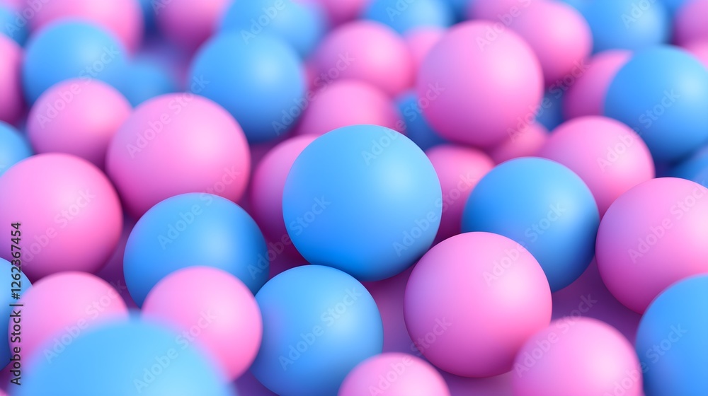 Gentle Pastel Bokeh Pattern with Blue and Pink Spheres in Focus Gentle Pastel Bokeh Pattern with Blue and Pink Spheres in Focus
