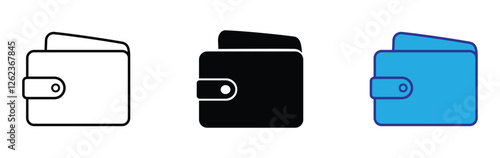 wallet vector icon set. money purse symbol. simple moneybag glyph icon. wallet and purse sign for mobile app, ui and website. sign of wealth and savings. vector illustration on transparent background