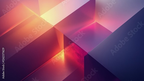 Vibrant geometric patterns with intersecting shapes in a colorful design for ...