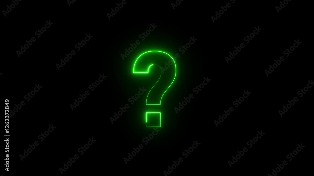 Question mark neon symbol Question mark neon symbol