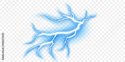 lightning light effect background realistic flash with lightning electric explosion vector illustration