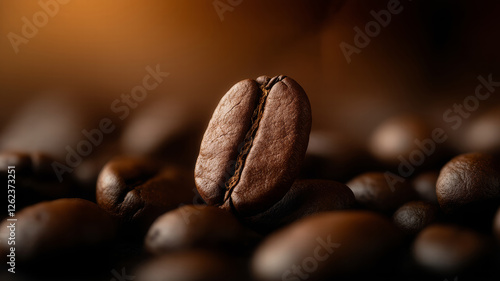 Dark Roast Coffee Beans Arranged in a Relaxing Ambiance Perfect for Coffee Lovers