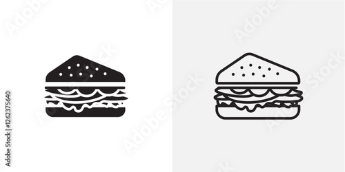 Sandwich vectors icons pack for apps and Ui Ux desigs