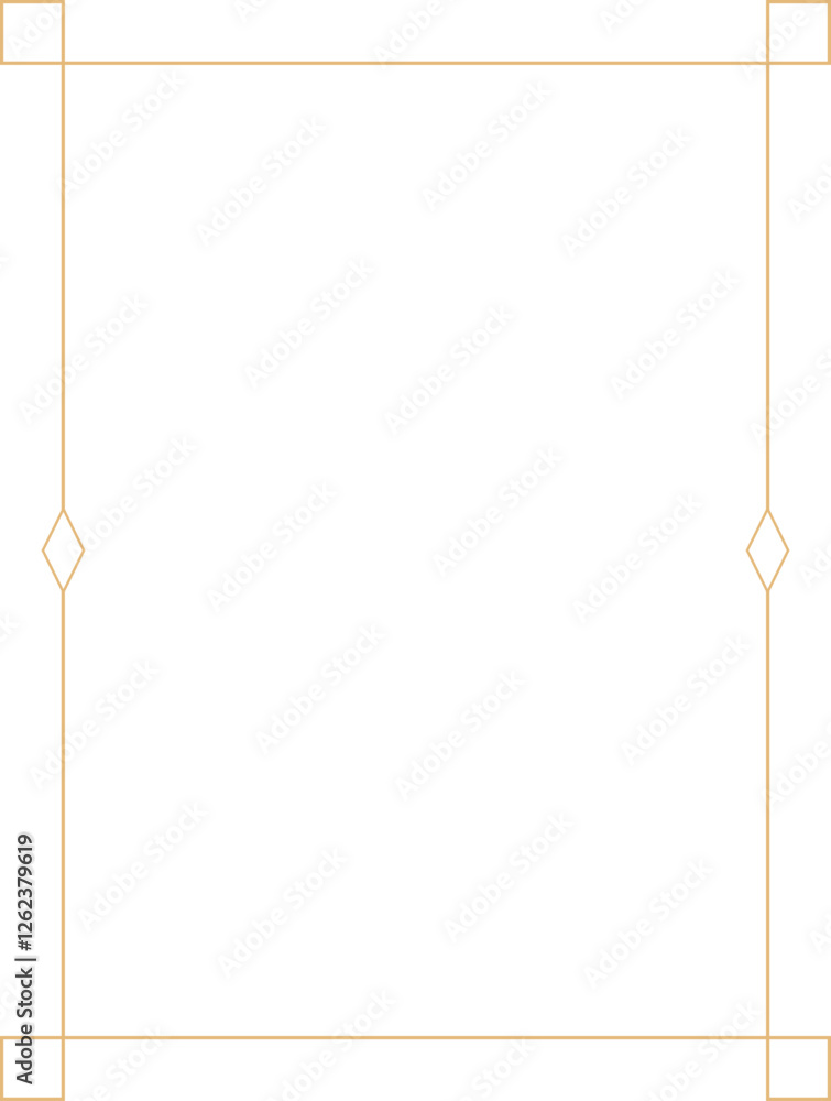 Obraz premium Decorative Golden Frame