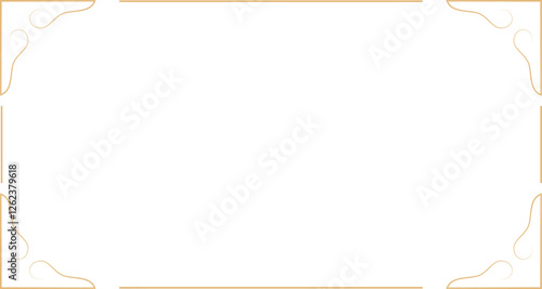 Golden Calligraphic Frame