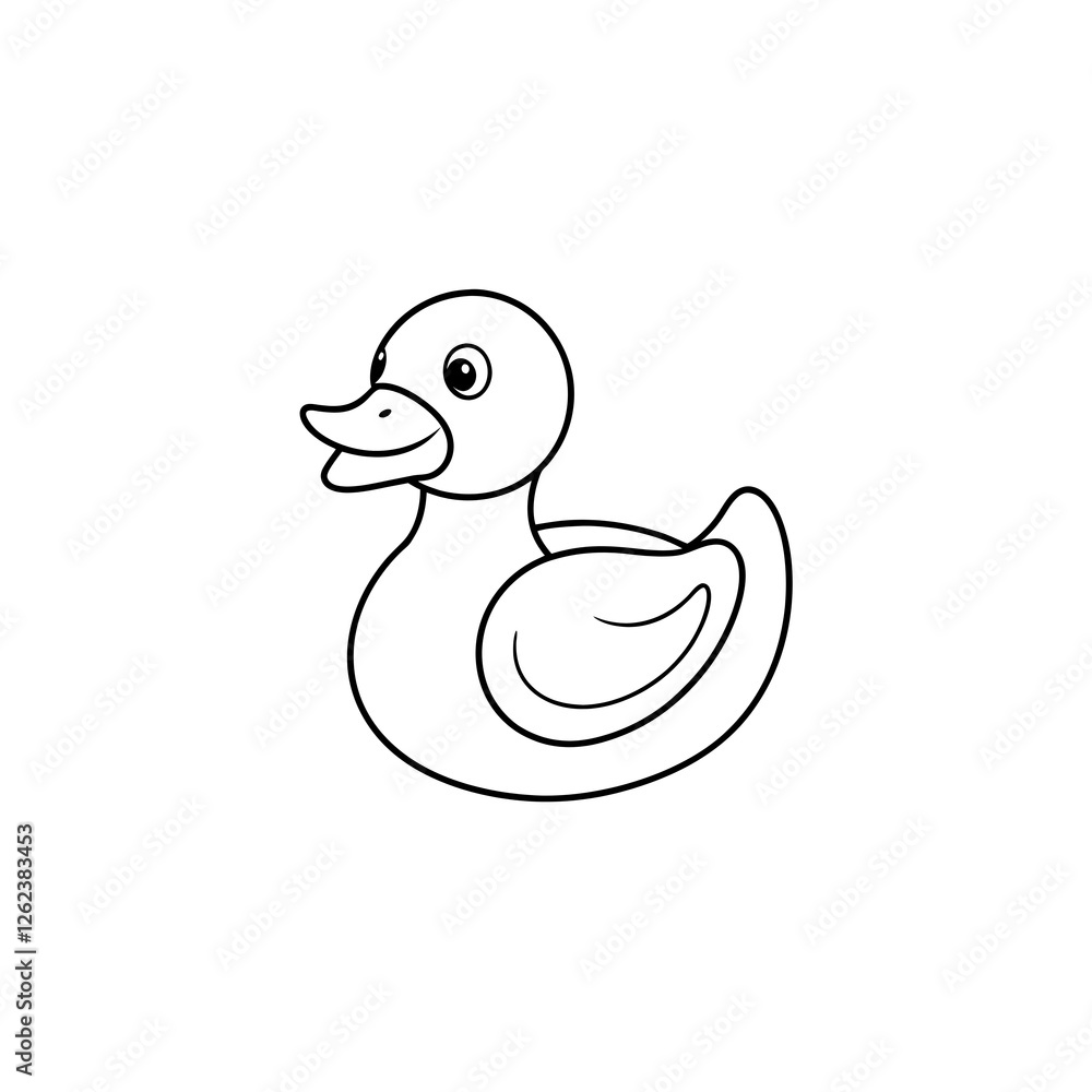 duck toy line art isolated on white background
duck toy line art isolated on white background