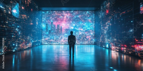 Wallpaper Mural The Architect of Virtual Worlds: A Portrait of a Computer and Information Systems Manager, Generative AI Torontodigital.ca