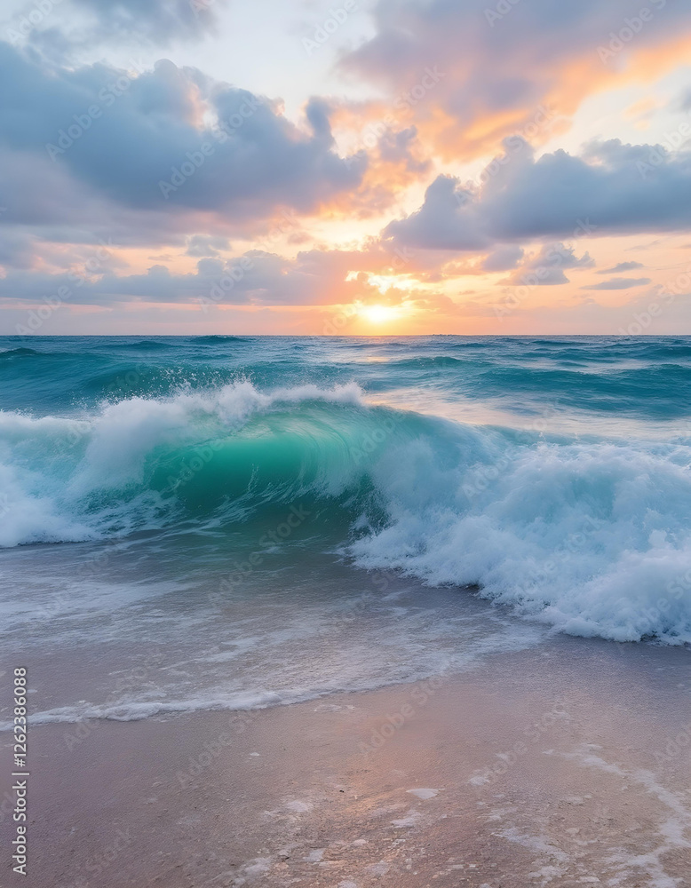 Fototapeta premium waves on the beach