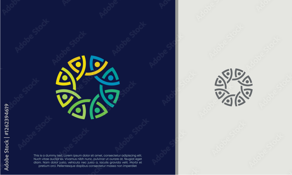 Global Community Logo Icon Elements Template. Community human Logo template vector. Community health care. Abstract Community logo Global Community Logo Icon Elements Template. Community human Logo template vector. Community health care. Abstract Community logo