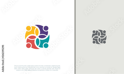 Global Community Logo Icon Elements Template. Community human Logo template vector. Community health care. Abstract Community logo	