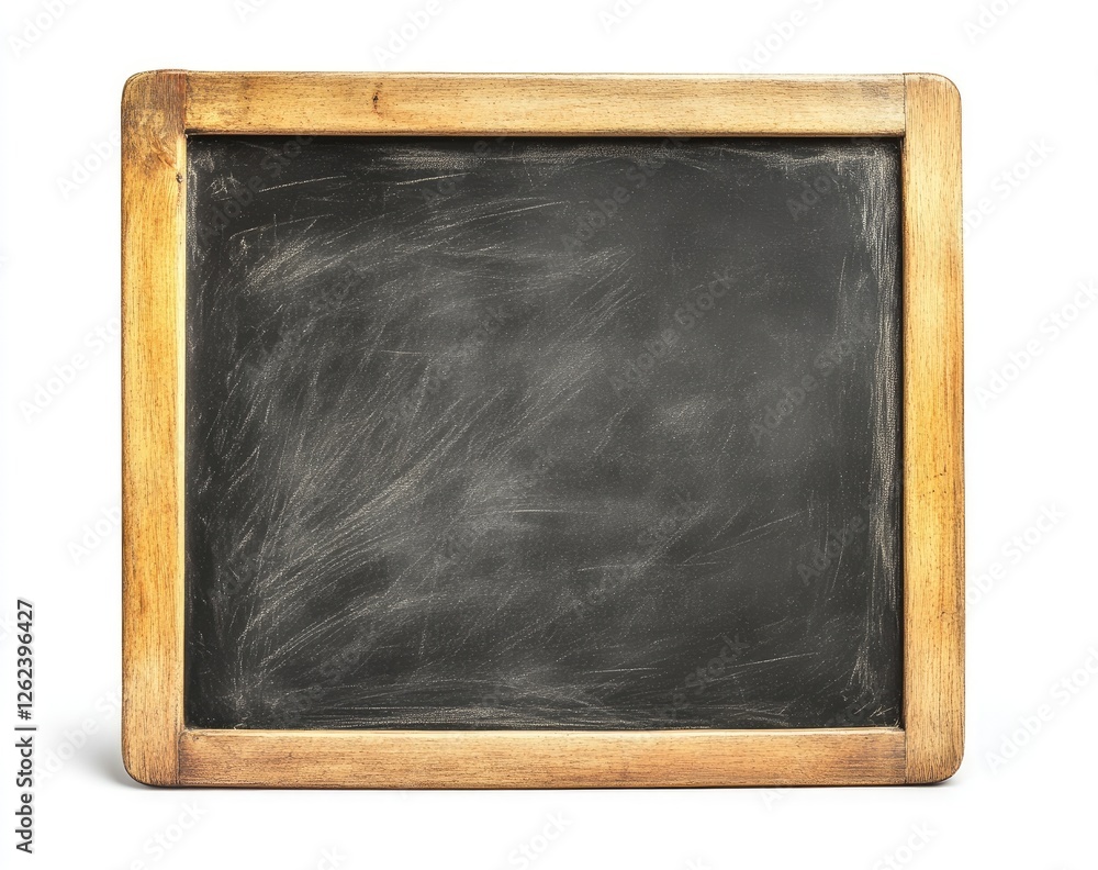 Rustic chalkboard, blank slate, studio shot, education, message Rustic chalkboard, blank slate, studio shot, education, message