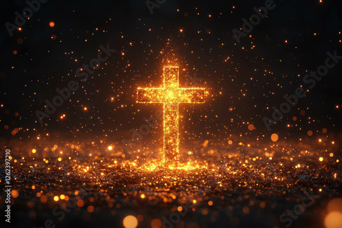 Abstract Cross Background