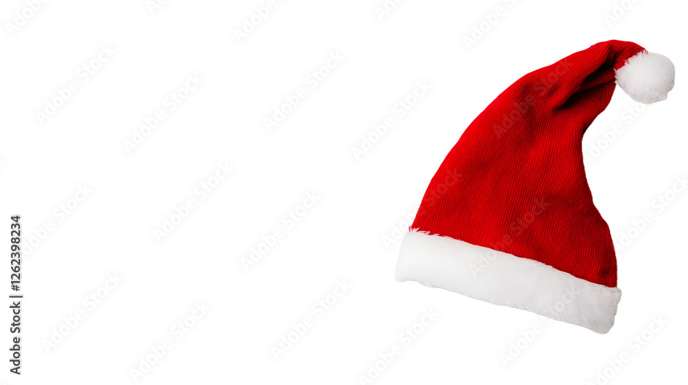 A simple and festive image of a Christmas hat on a white background, symbolizing the holiday season, cheer, and celebration, perfect for conveying the spirit of Christmas.
A simple and festive image of a Christmas hat on a white background, symbolizing the holiday season, cheer, and celebration, perfect for conveying the spirit of Christmas.