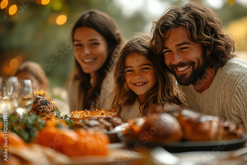 Family Eating Bread