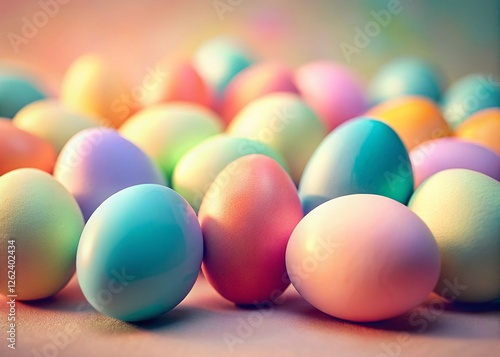 Pastel Easter Eggs: Joyful Spring Holiday Illustration