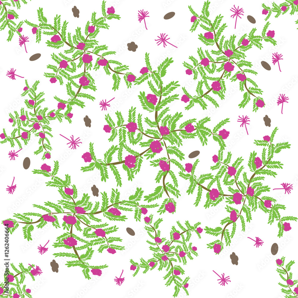 seamless floral pattern flower pink green seamless floral pattern flower pink green