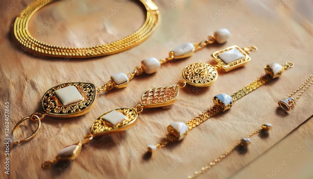 Delicate Japanese inspired jewelry featuring gold accents and minimalistic designs perfect for elegant occasions Delicate Japanese inspired jewelry featuring gold accents and minimalistic designs perfect for elegant occasions