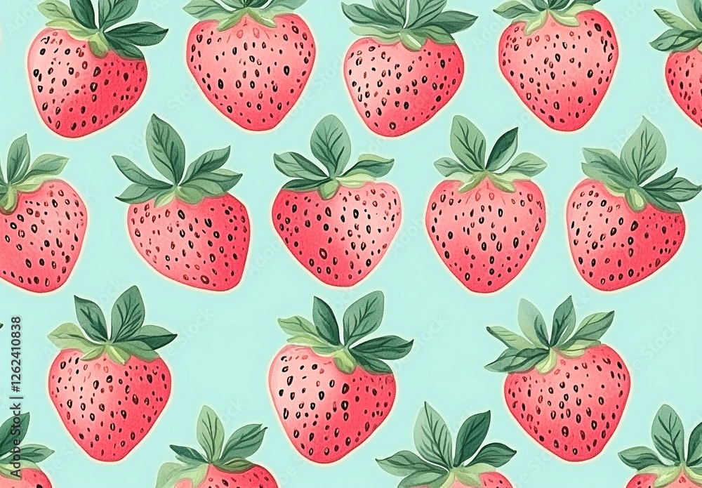 Juicy Red Strawberries: A Delightful Summer Fruit Pattern, Vibrant Colors and Sweet Taste, Perfect for Backgrounds and Designs. Juicy Red Strawberries: A Delightful Summer Fruit Pattern, Vibrant Colors and Sweet Taste, Perfect for Backgrounds and Designs.