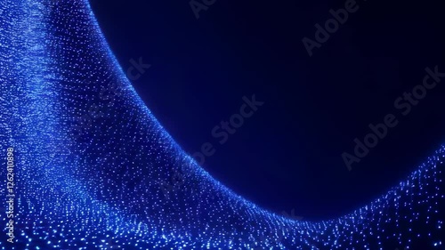 Blue Particle Wave Motion