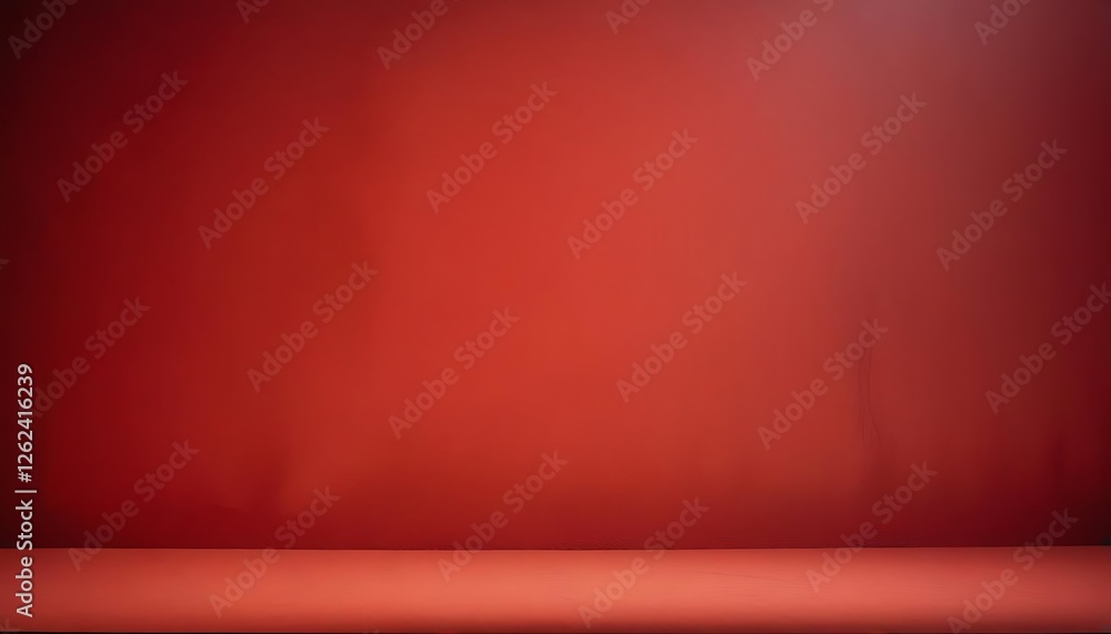Obraz premium Simple Red Background Studio Photography Scene