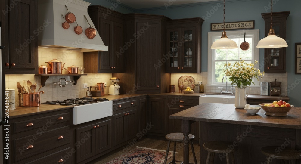 Fototapeta premium Rustic Farmhouse Kitchen 