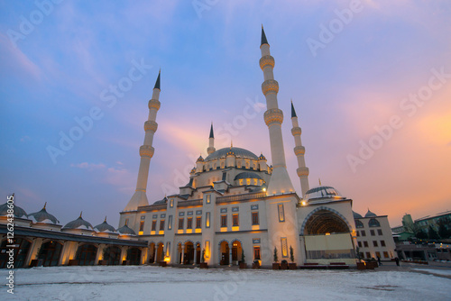 Kırıkkale Nur Mosque is a mosque located in Kırıkkale. photo