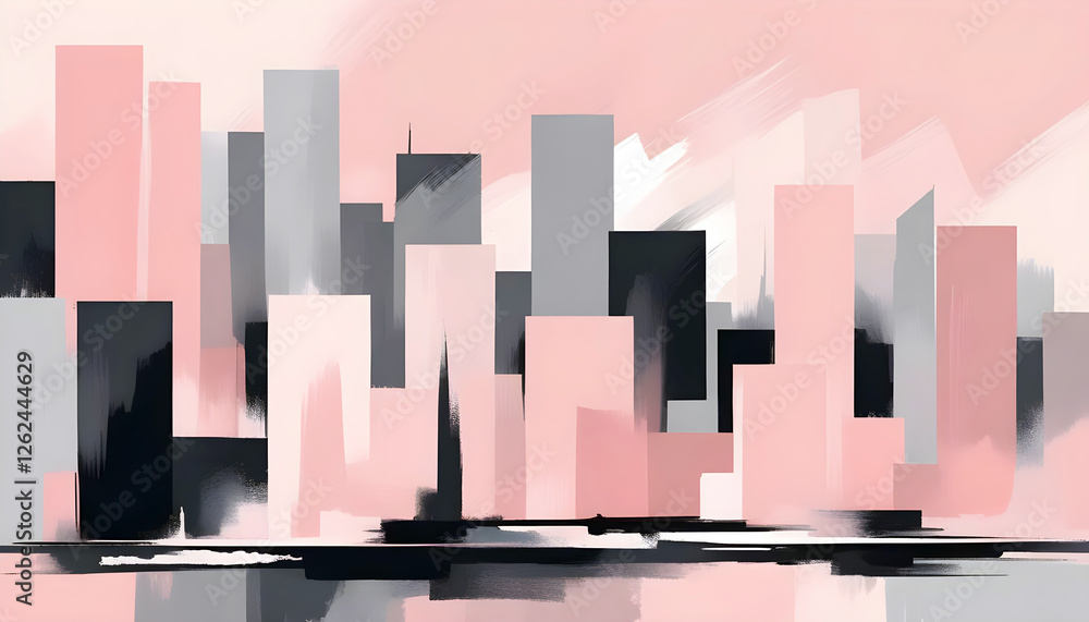 Fototapeta premium Abstract Cityscape Modern Architecture Background Wallpaper Art Concept