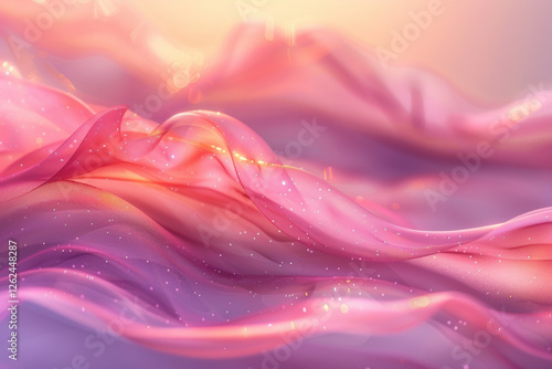 Smooth pink blurs creating a dreamy ambiance with gentle layers and soft light