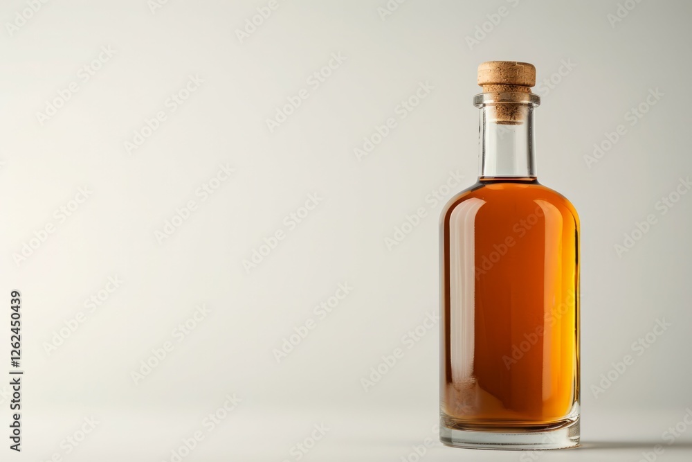 Whisky alcohol glass bottle on table with a white background. High quality photo Whisky alcohol glass bottle on table with a white background. High quality photo