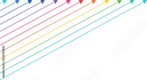 Very thin arrows of different colors, direction of movement. Long arrow icons. Супертонкие стрелки разных размеров