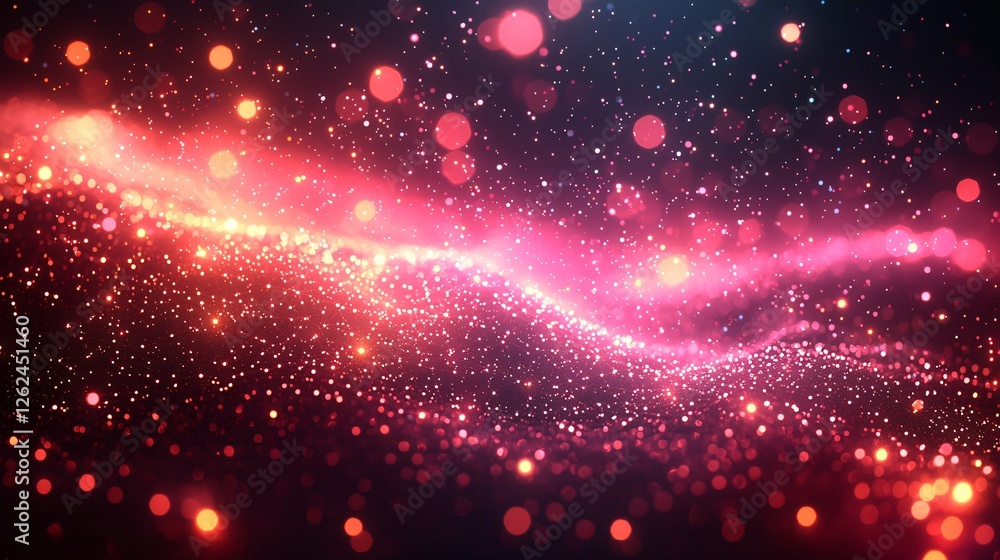 Red Glitter Sparkles Bokeh Background Red Glitter Sparkles Bokeh Background