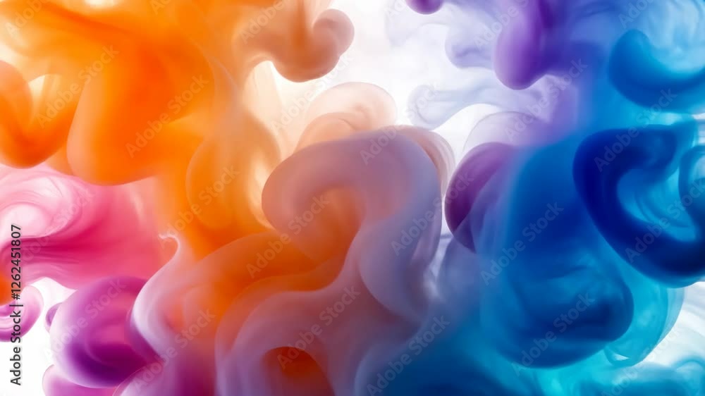 Colorful swirling smoke patterns create a mesmerizing visual effect in a dynamic abstract composition Colorful swirling smoke patterns create a mesmerizing visual effect in a dynamic abstract composition