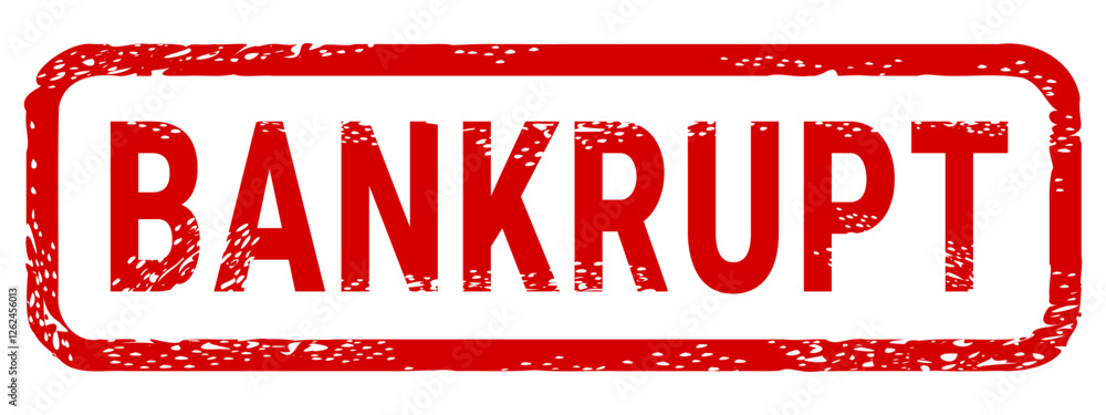 Dirty red stamp mark 