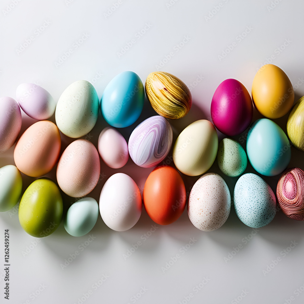 a beautiful and the colorful eggs isolated on the whit background a beautiful and the colorful eggs isolated on the whit background