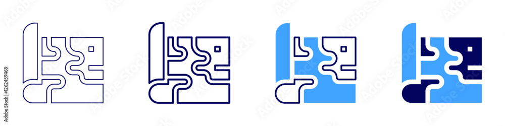 Map community icon in 4 different styles. Thin Line, Line, Bold Line, Duotone. Duotone style. Editable stroke Map community icon in 4 different styles. Thin Line, Line, Bold Line, Duotone. Duotone style. Editable stroke