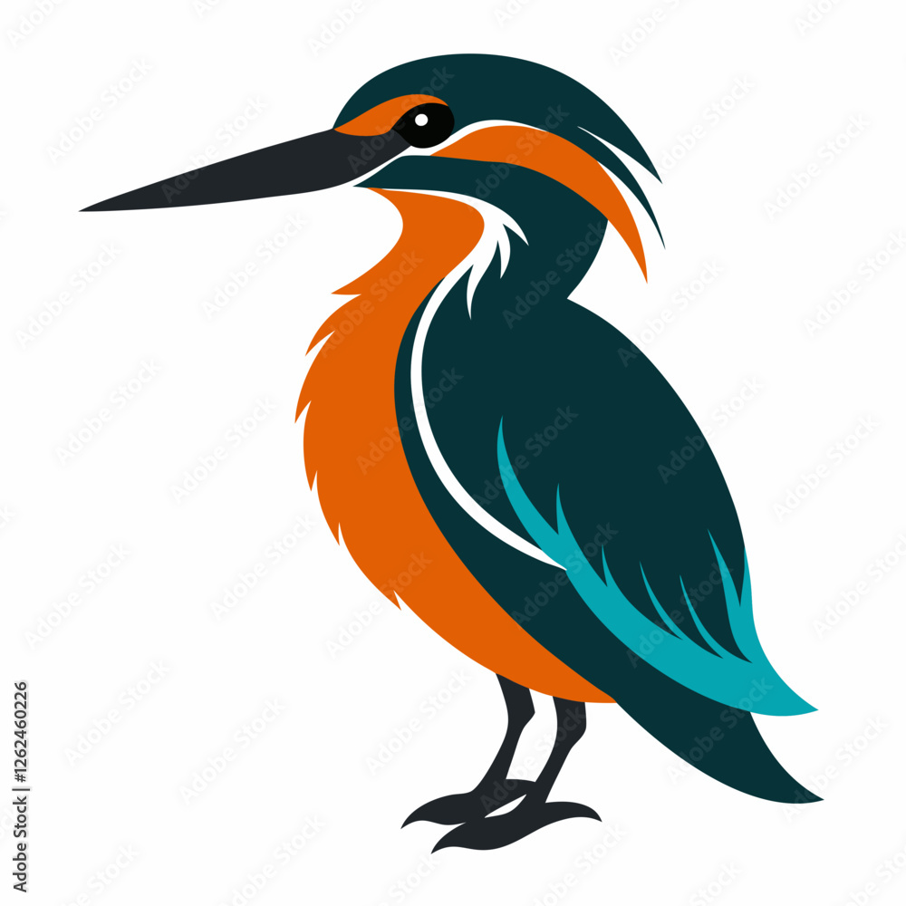 Obraz premium black crowned night heron