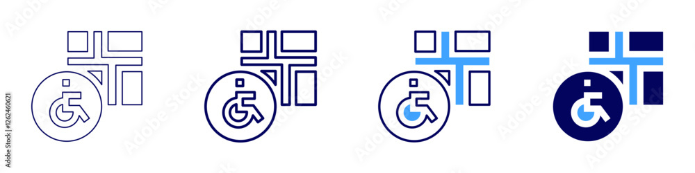 Map events icon in 4 different styles. Thin Line, Line, Bold Line, Duotone. Duotone style. Editable stroke Map events icon in 4 different styles. Thin Line, Line, Bold Line, Duotone. Duotone style. Editable stroke