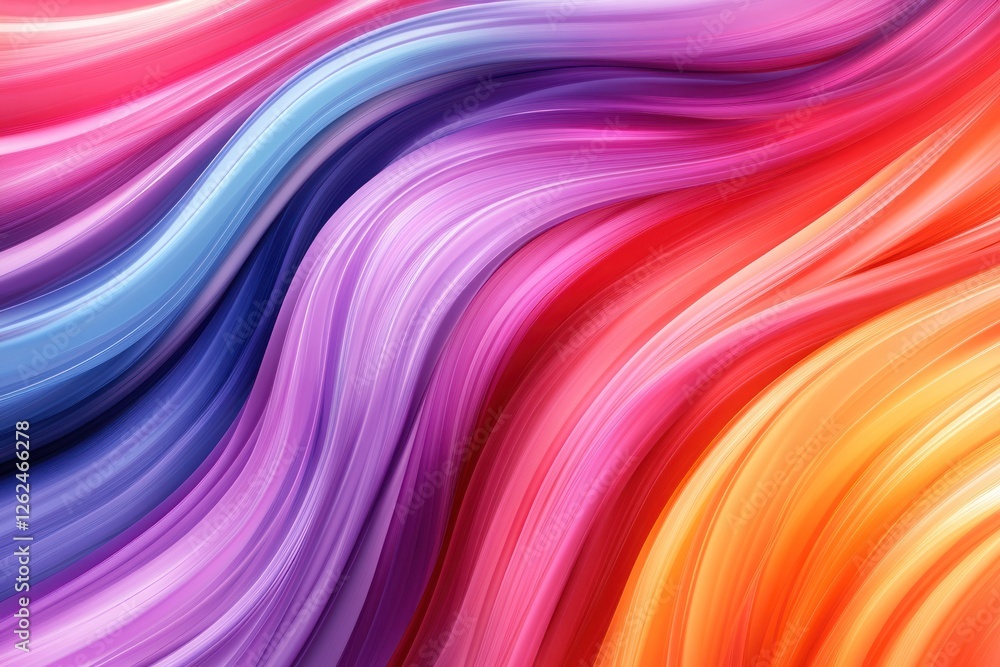 Obraz premium Vibrant Hues: An Abstract Symphony of Color