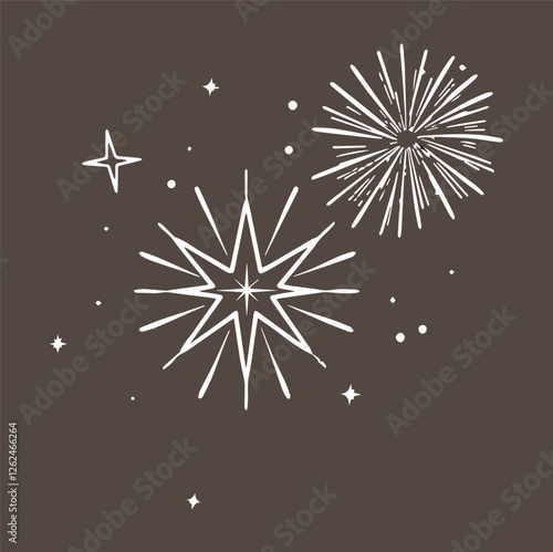 Celebration and stars line icons collection. Big UI icon set. Thin outline icons pack. Vector illustration eps10