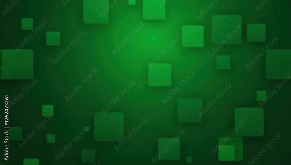 Obraz premium Dark green backdrop with light green squares forming a grid, subtle depth, subtle texture, subtle, vector