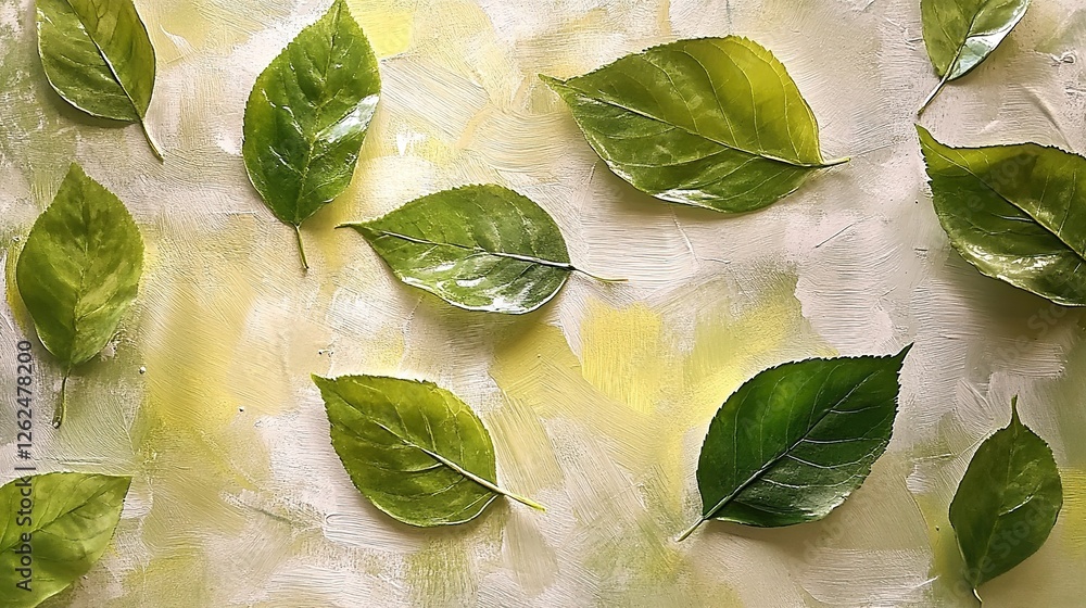 Obraz premium Brushstrokes & Botanicals