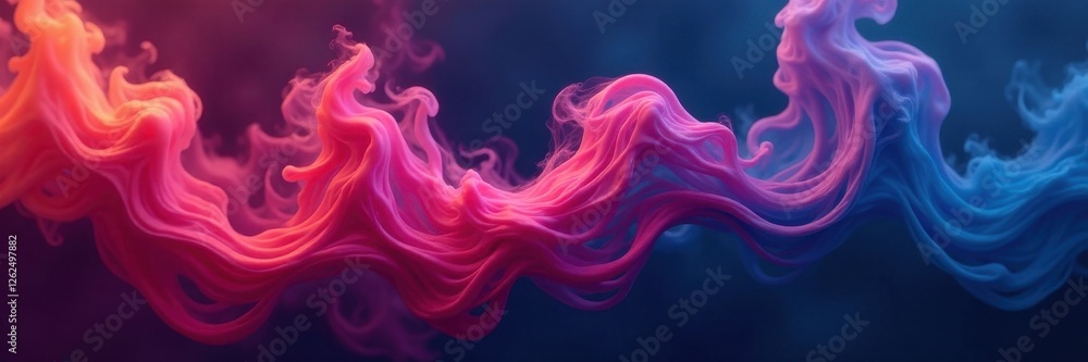 Obraz premium Intricate, swirling smoke patterns create a complex, dark design , cloud, grey, moody