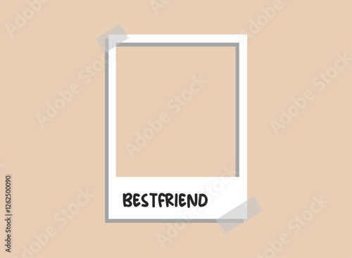 Illustration of an Aesthetic Polaroid Frame
