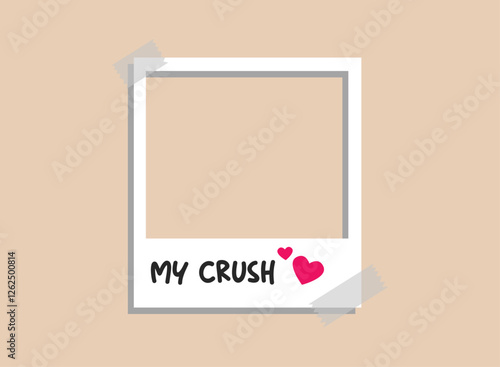 Illustration of an Aesthetic Polaroid Frame