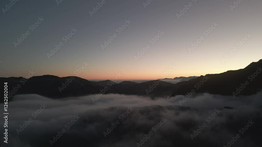 aerial view of the mountains of the Basque country aerial view of the mountains of the Basque country