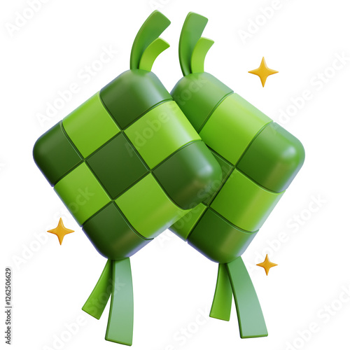 3d ketupat photo