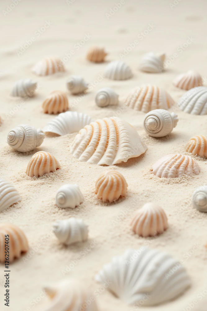 Summer beach with strafish and shells on Fine Sand – Soft Natural Lighting Highlights Its Curves and Texture, Creating a Peaceful, Beach-Inspired Aesthetic Perfect for Travel and Ocean- Summer beach with strafish and shells on Fine Sand – Soft Natural Lighting Highlights Its Curves and Texture, Creating a Peaceful, Beach-Inspired Aesthetic Perfect for Travel and Ocean-